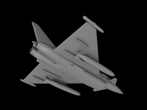 EUROFIGHTER TYPHOON SCALE 1-72 3D PRINT READY STL FILES 3D 打印模型