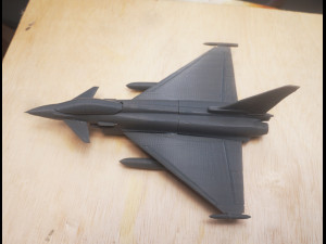 EUROFIGHTER TYPHOON SCALE 1-72 3D PRINT READY STL FILES 3D 打印模型