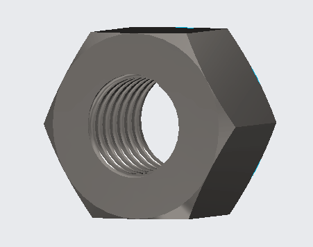 18 mm Nut 3D Model .c4d .max .obj .3ds .fbx .stl .blend 