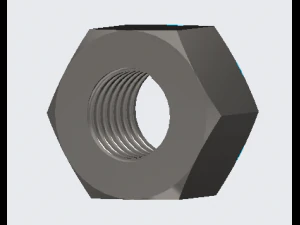 18mm 너트 3D 모델