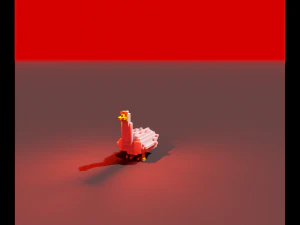 Wściekła gęś Model 3D