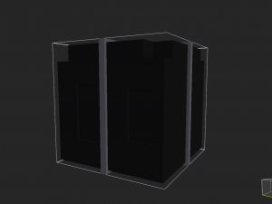 Glass luminous square Model 3D