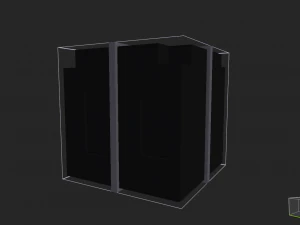 Glass luminous square 3D Model