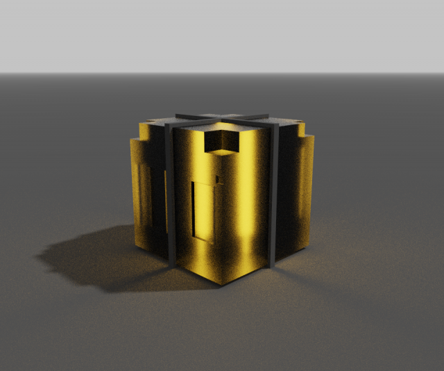 Improved glass cube with rod Modèle 3D .c4d .max .obj .3ds .fbx .stl .blend 