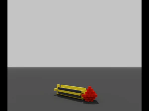 Explosive rocket 3D Model