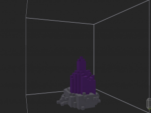 Amethyst crystal in stone Modèle 3D