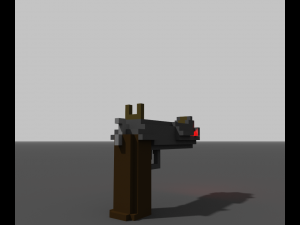 Laser revolver Modelo 3D