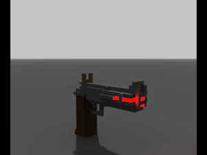 레이저 리볼버 3D 모델