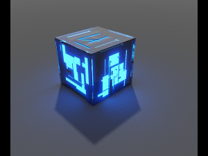Small set with science fiction equipment Modelo 3D
