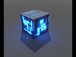 Piccolo set con attrezzatura fantascientifica Modello 3D