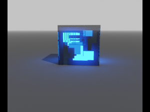 Small set with science fiction equipment 3D Модель