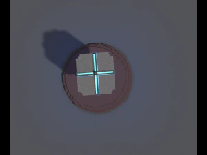 공상 과학 장비가 포함된 작은 세트 3D 모델