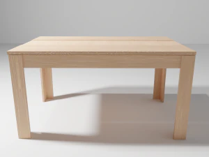 नॉर्डिक लकड़ी की मेज 3D मॉडल