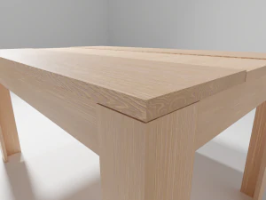 Nordic Wood Table 3D Model