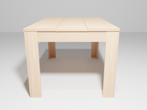 Nordic Wood Table Model 3D