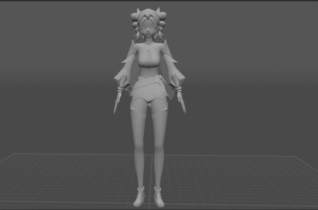 Jeht Genshin Impact 3D Model .c4d .max .obj .3ds .fbx .stl .blend 