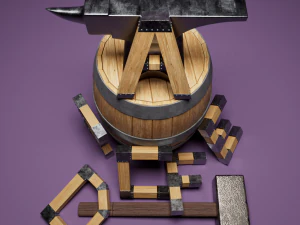 Letters of the alphabet 3D Model