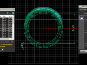 Engagement ring set 3D print model Modelo de Impressão 3D