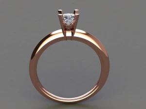 Wedding Ring Set 3D Print Model 3D Print Model
