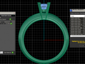 Wedding Ring Set 3D Print Model 3D प्रिंट मॉडल