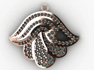 Morocco Pendant KHMISSA print AND casting model 3D Print Model