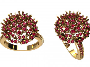 Wedding Ring ready for print and casting Free 3D print model 3D प्रिंट मॉडल