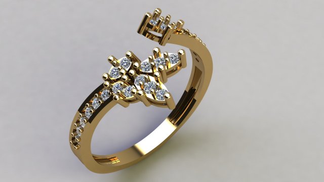 Fusion Pattern Ring 3D print model 3D Print Model .c4d .max .obj .3ds .fbx .stl .blend 