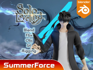 Sung Jinwoo - Solo leveling 3D मॉडल