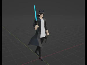 Sung Jinwoo - Solo leveling 3D Model