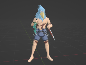 Sunraku - Shangri-la Frontier 3D Model