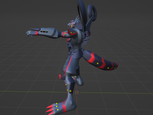 Gabumon Bond of Friendship - Digimon Last Evolution Modelo 3D