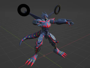 Gabumon V&iacute;nculo de Amistad - Digimon Last Evolution Modelo 3D