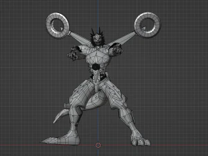 Gabumon V&iacute;nculo de Amistad - Digimon Last Evolution Modelo 3D