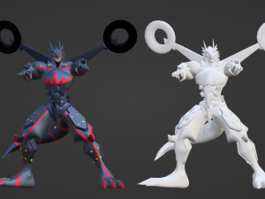 Gabumon Bond of Friendship - Digimon Last Evolution Modelo 3D