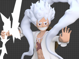 Luffy Gear 5 NIKA - One Piece 3D 模型