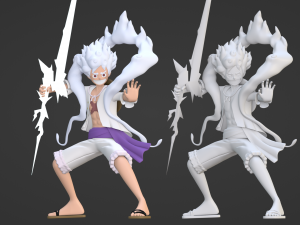 Luffy Gear 5 NIKA - One Piece 3D 模型