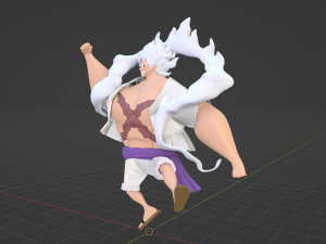 Luffy Gear 5 Muscle - One Piece 3D 모델