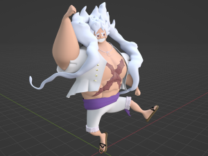 Luffy Gear 5 Muscle - One Piece 3D 모델