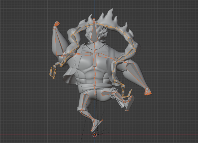 Luffy Gear 5 Muscle - One Piece 3D Model in Cartoon 3DExport