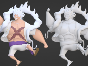 Luffy Gear 5 Muscle - One Piece 3D 모델