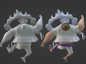 Luffy Gear 5 Muscle - One Piece 3D 모델