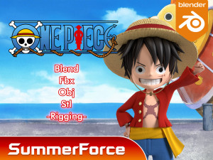 Luffy SD - One Piece 3D Model