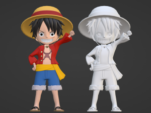 Luffy SD - One Piece 3Dモデル