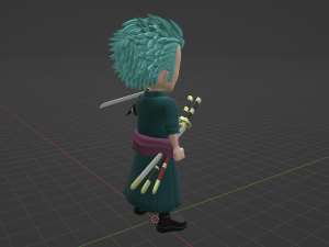 Roronoa Zoro SD - One Piece 3D Модель