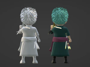 Roronoa Zoro SD - One Piece 3D Model