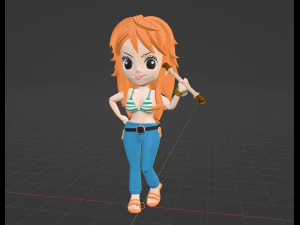 Nami SD - One Piece 3D Model