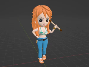 Nami SD - One Piece 3D Model