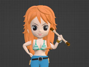 Nami SD - One Piece 3D Model