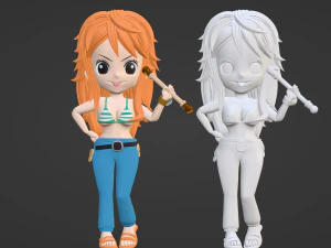 Nami SD - One Piece 3D Model