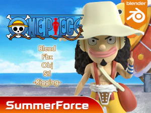 Usopp SD - One Piece 3D Model